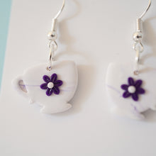Load image into Gallery viewer, Marble Tea Cup Earrings