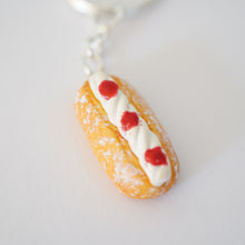 Load image into Gallery viewer, Cream Donut Keyring