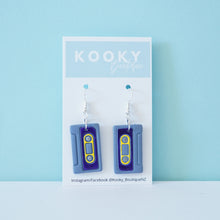 Load image into Gallery viewer, Cassette Tape Earrings