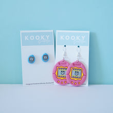 Load image into Gallery viewer, Tamagotchi Earrings - Pink/Blue or Yellow