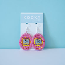 Load image into Gallery viewer, Tamagotchi Earrings - Pink/Blue or Yellow