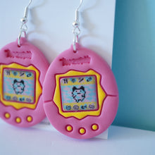 Load image into Gallery viewer, Tamagotchi Earrings - Pink/Blue or Yellow