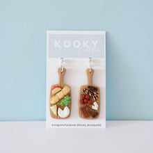 Load image into Gallery viewer, Cheese & Chocolate Board Earrings