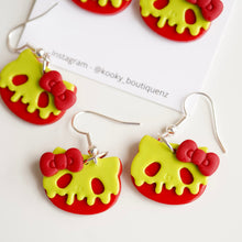 Load image into Gallery viewer, Kitty Poison Apple Earrings
