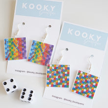 Load image into Gallery viewer, Board Games &amp; Dice Earrings
