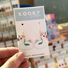 Load image into Gallery viewer, Unicorn Pool Floatie Earrings
