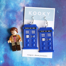 Load image into Gallery viewer, Tardis Earrings
