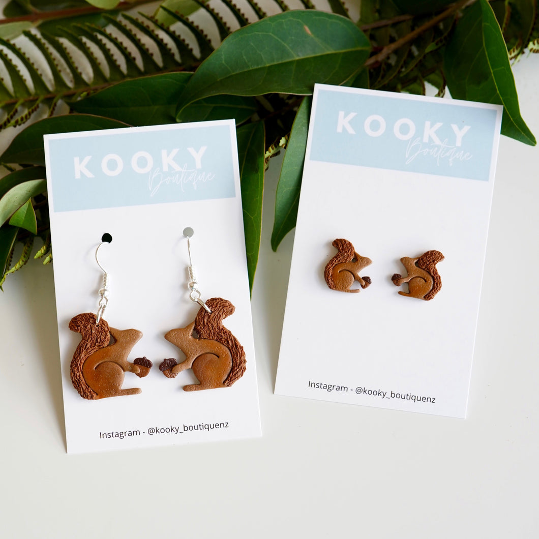 Squirrel & Acorn Earrings