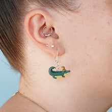 Load image into Gallery viewer, Alligator Loki Earrings
