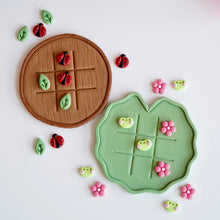 Load image into Gallery viewer, Tic Tac Toe Board Game - Wood Log, Lily Pad &amp; Koi Pond
