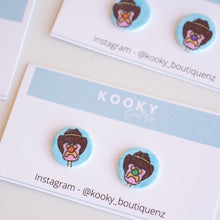 Load image into Gallery viewer, $5 Bubble o Bill Stud Earrings
