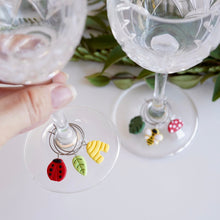 Load image into Gallery viewer, Wine Glass Charms - Into the Garden
