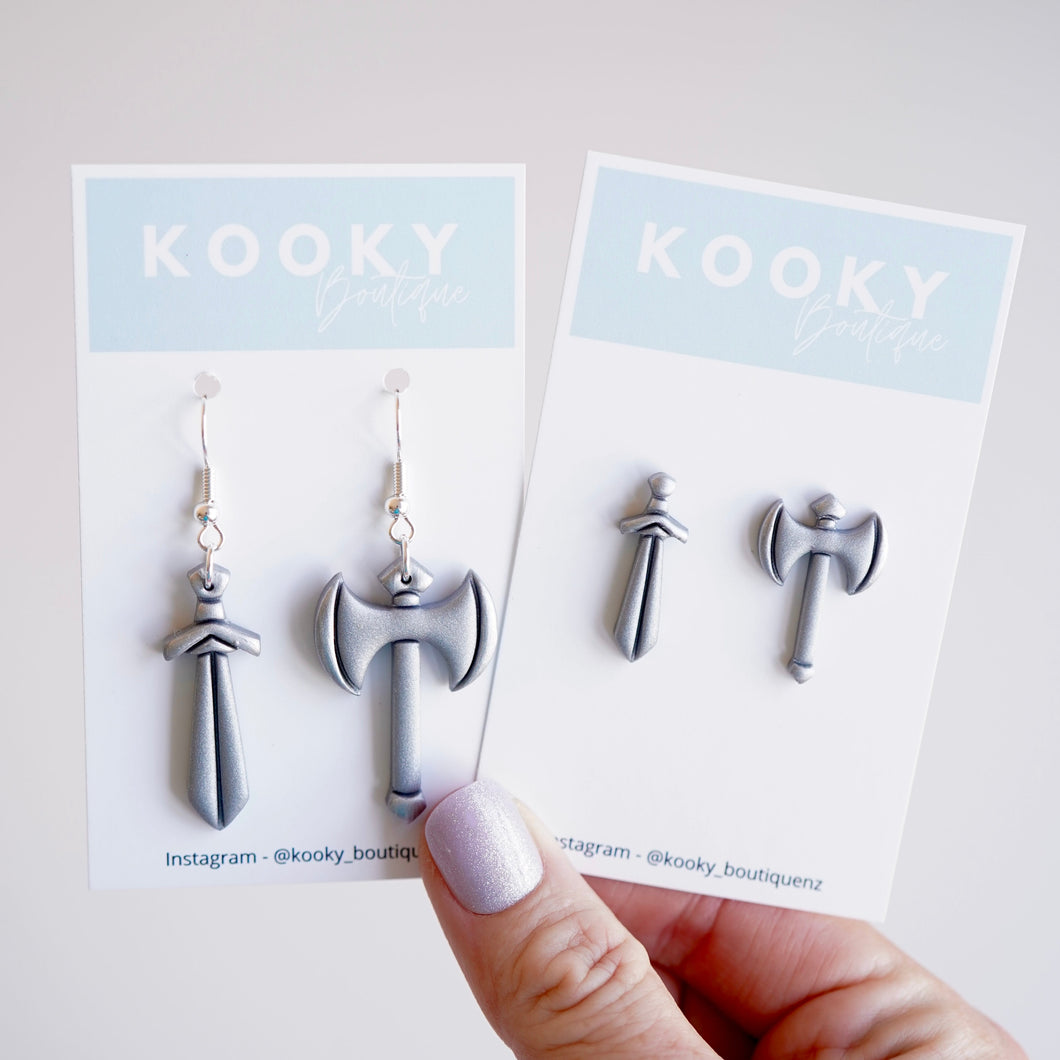 Sword & Axe Earrings