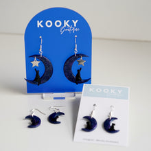 Load image into Gallery viewer, Moon Cat &amp; Dog Earrings
