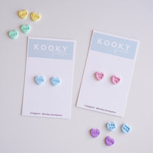 Load image into Gallery viewer, Conversation Heart Earrings - Studs
