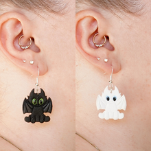 Load image into Gallery viewer, Toothless and Light Fury Earrings
