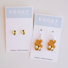 Load image into Gallery viewer, Honey Bee Earrings
