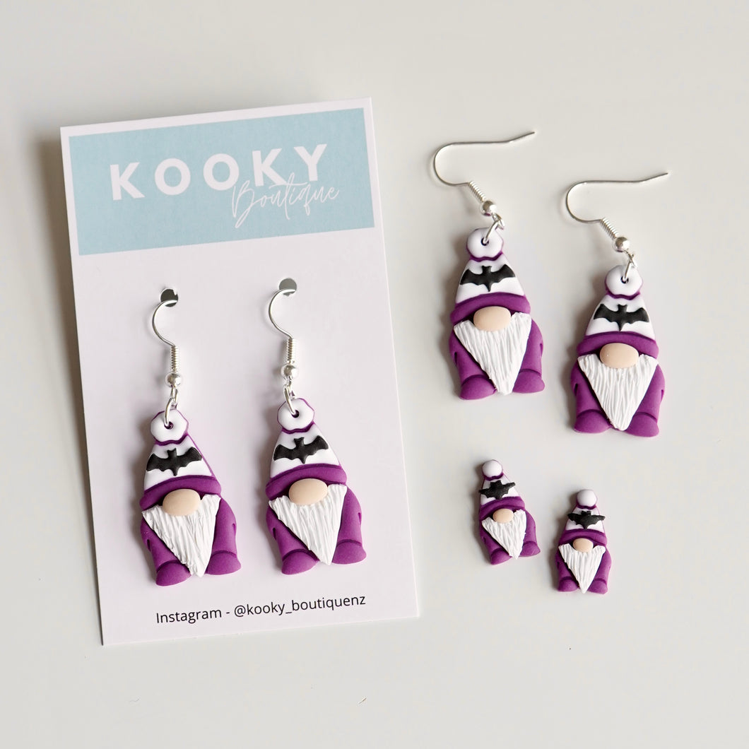 Bat Gnome Earrings