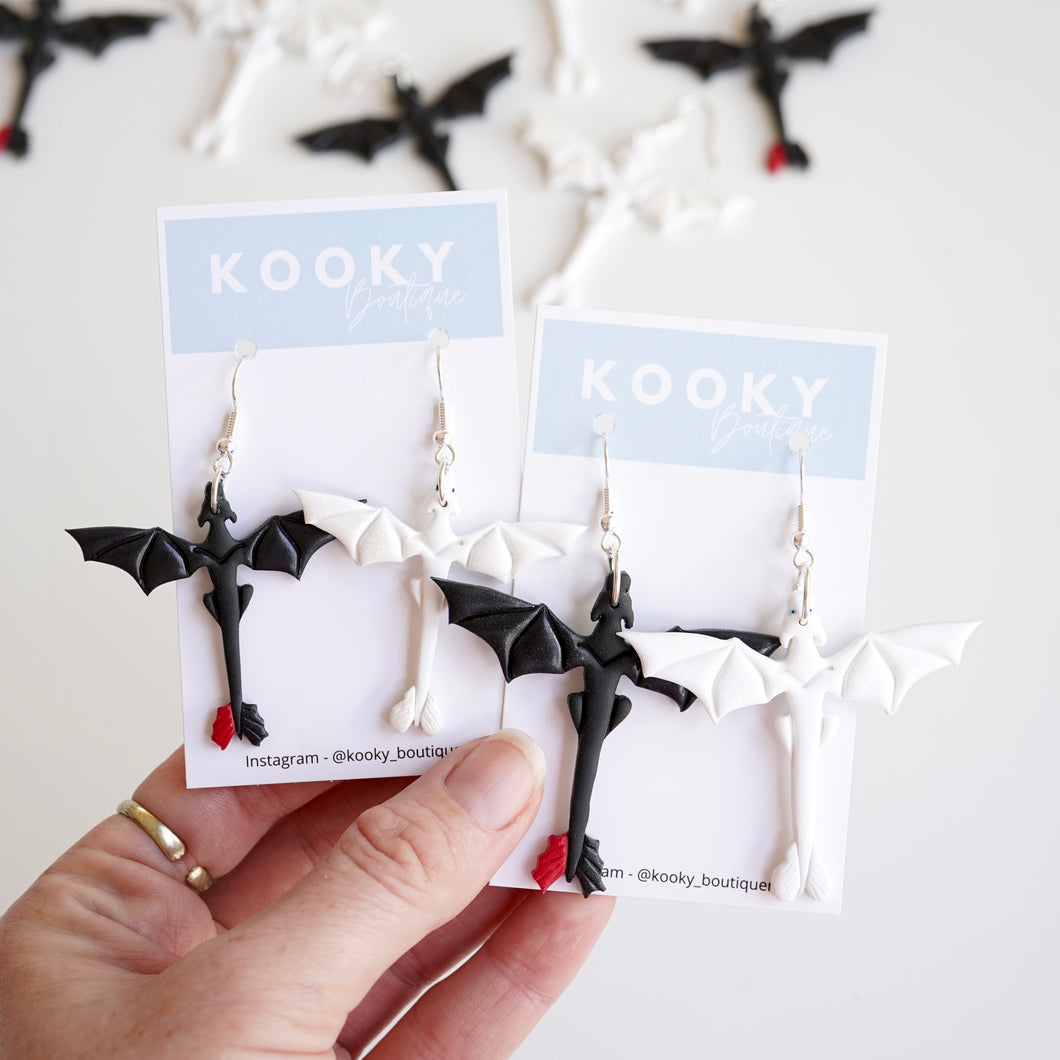 Toothless & Light Fury 2.0 Earrings
