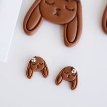 Load image into Gallery viewer, Triple Chocolate Bunny Earrings
