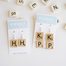 Load image into Gallery viewer, Scrabble Earrings (Customisable)
