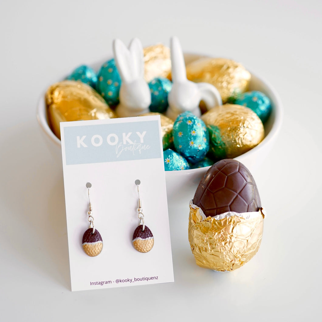 Chocolate Egg Earrings