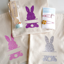 Load image into Gallery viewer, Easter Gift Set - Bunny Bag-Hair Clips-Hot Milk Stirrer
