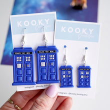 Load image into Gallery viewer, Tardis Earrings
