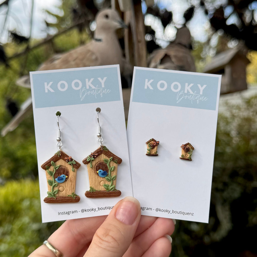 Bird House Earrings