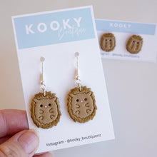 Load image into Gallery viewer, Hedgehog Earrings
