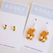 Load image into Gallery viewer, Honey Bee Earrings
