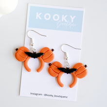 Load image into Gallery viewer, Pumpkin Mouse Ears Earrings

