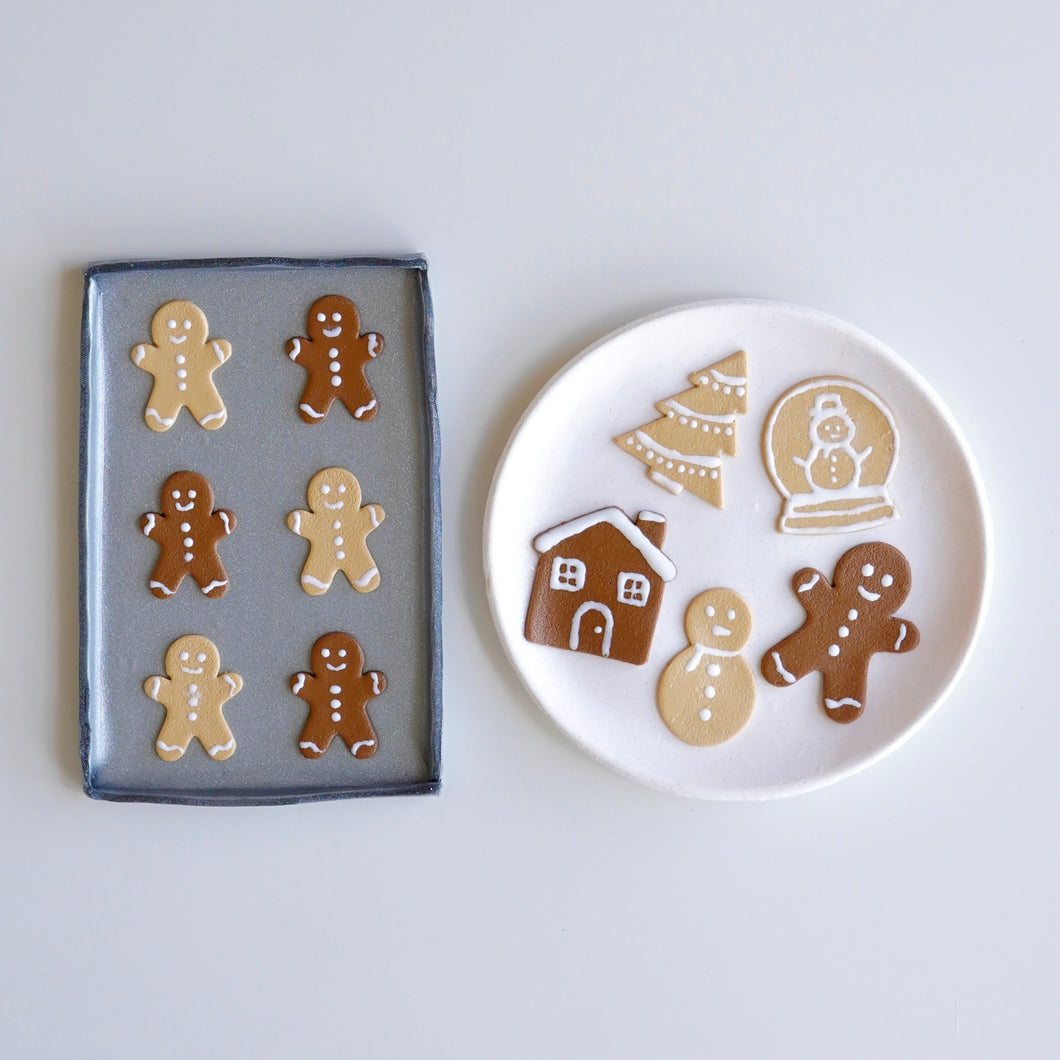 Trinket Dish - Christmas - Cookie Plate & Gingy Tray