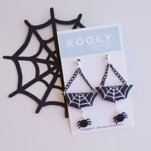 Load image into Gallery viewer, Spider Web Earrings

