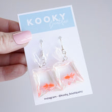 Load image into Gallery viewer, Fish in a Bag Earrings
