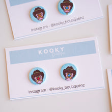 Load image into Gallery viewer, $5 Bubble o Bill Stud Earrings
