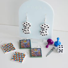 Load image into Gallery viewer, Board Games &amp; Dice Earrings
