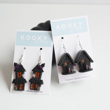 Load image into Gallery viewer, 3D Haunted House Earrings
