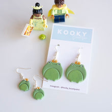 Load image into Gallery viewer, Frog Prince Earrings
