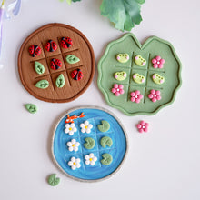 Load image into Gallery viewer, Tic Tac Toe Board Game - Wood Log, Lily Pad &amp; Koi Pond
