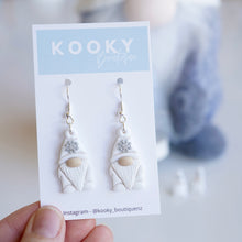 Load image into Gallery viewer, Snowflake 2025 Gnome Earrings

