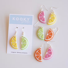 Load image into Gallery viewer, Fruit Slice Earrings
