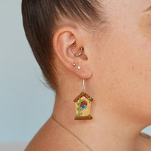 Load image into Gallery viewer, Bird House Earrings
