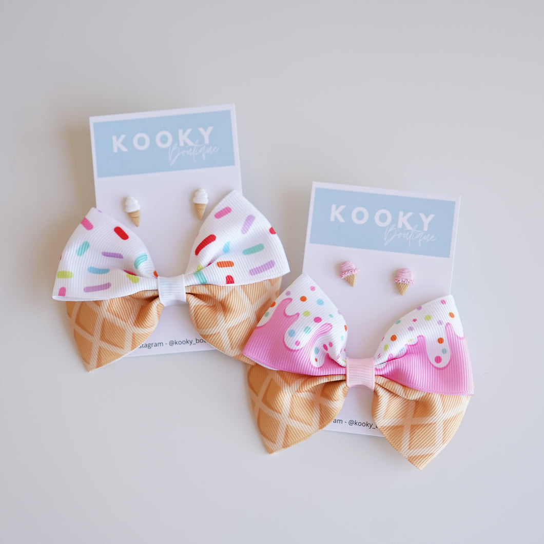 Limited Edition Ice Cream Stud/Hair Clip Pack