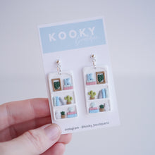 Load image into Gallery viewer, Bookshelf Rectangle Earrings
