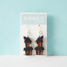 Load image into Gallery viewer, 2D Haunted House Earrings
