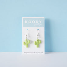 Load image into Gallery viewer, Spearmint Leaf Lolly Bag Earrings
