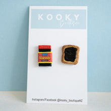 Load image into Gallery viewer, Marmite Jar/Toast Earrings
