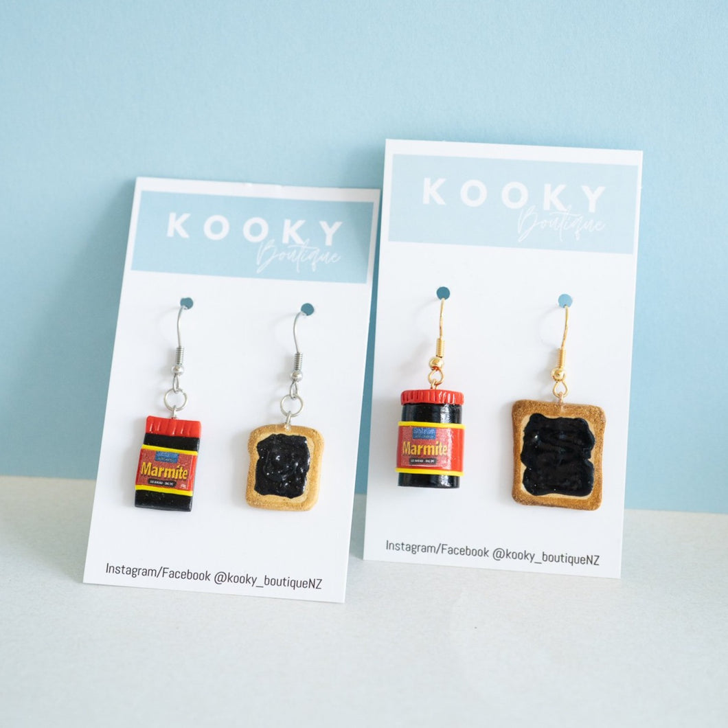 Marmite Jar/Toast Earrings