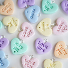 Load image into Gallery viewer, Conversation Heart 3 Drop Earrings
